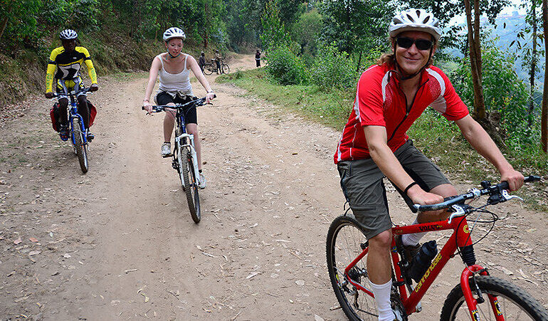 Cycling on the Congo Nile Trail