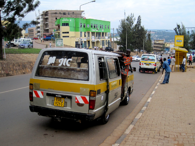 Getting around Rwanda by a Minibus